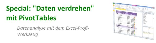 Daten verdrehen mit PivotTables